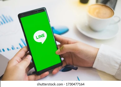 Besides Line phone number filtering, how does Line identify targeted customers?